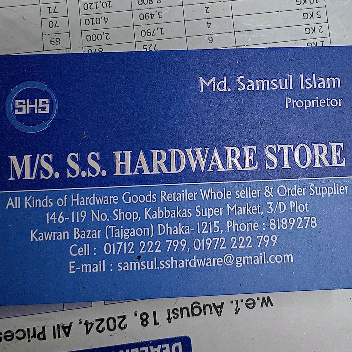 M/s S.S. Hardware Store